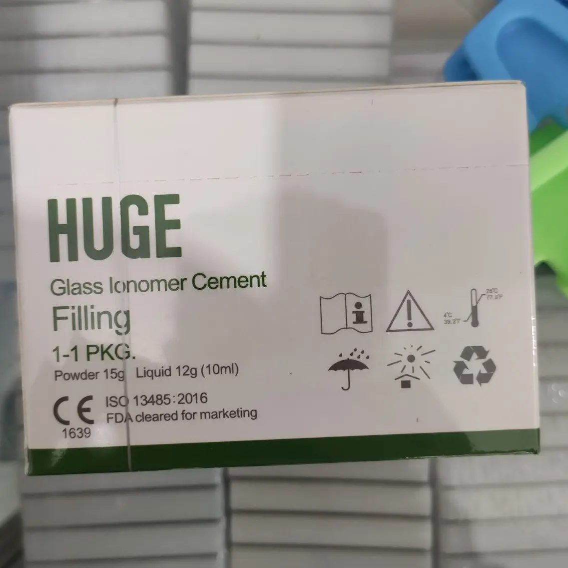 HUGE glass ionomer filling