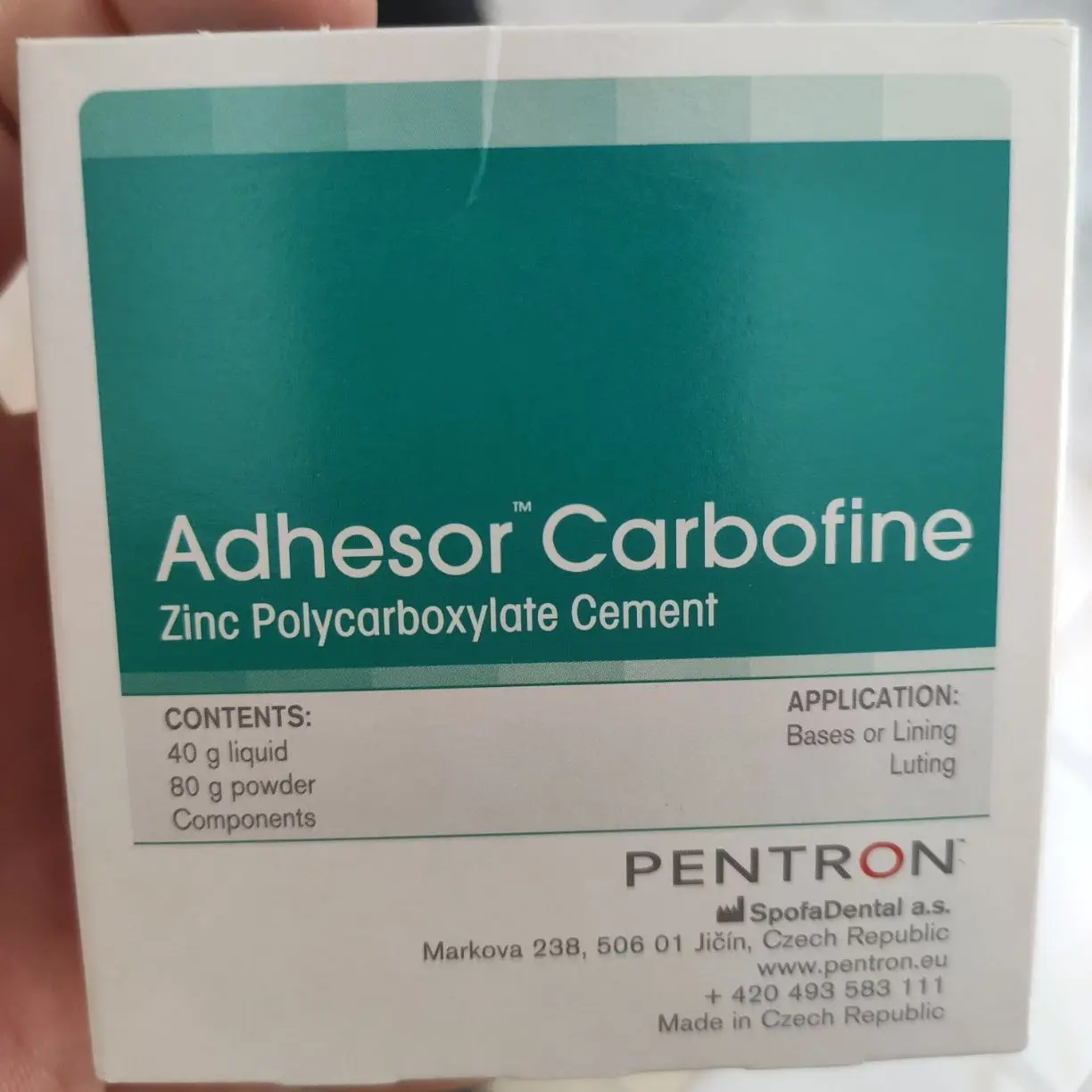 Zinc polycarboxylate cement